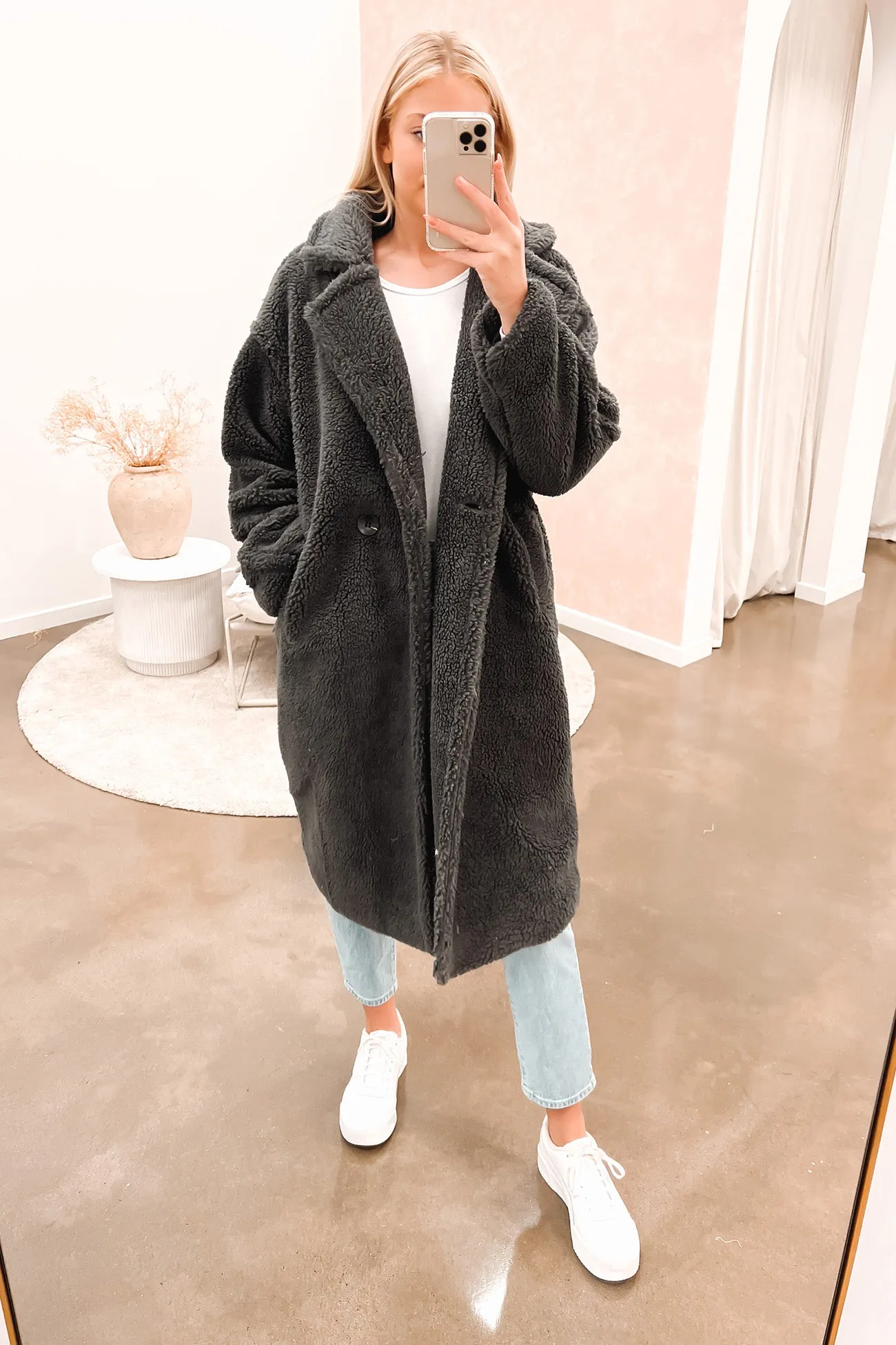 Annastacia Coat Charcoal