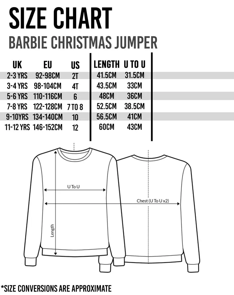 Barbie Girls Fairisle Pattern Jumper