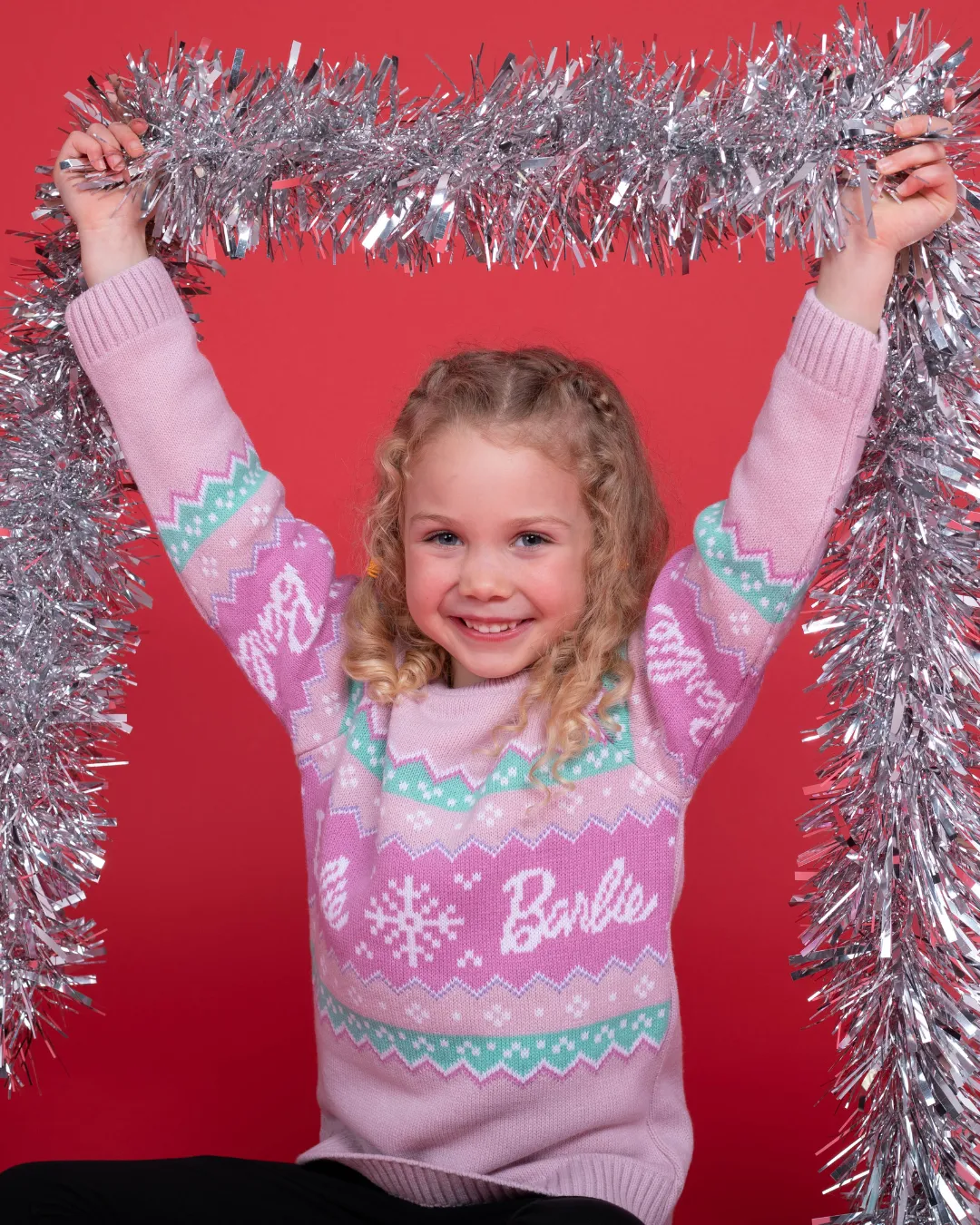 Barbie Girls Fairisle Pattern Jumper