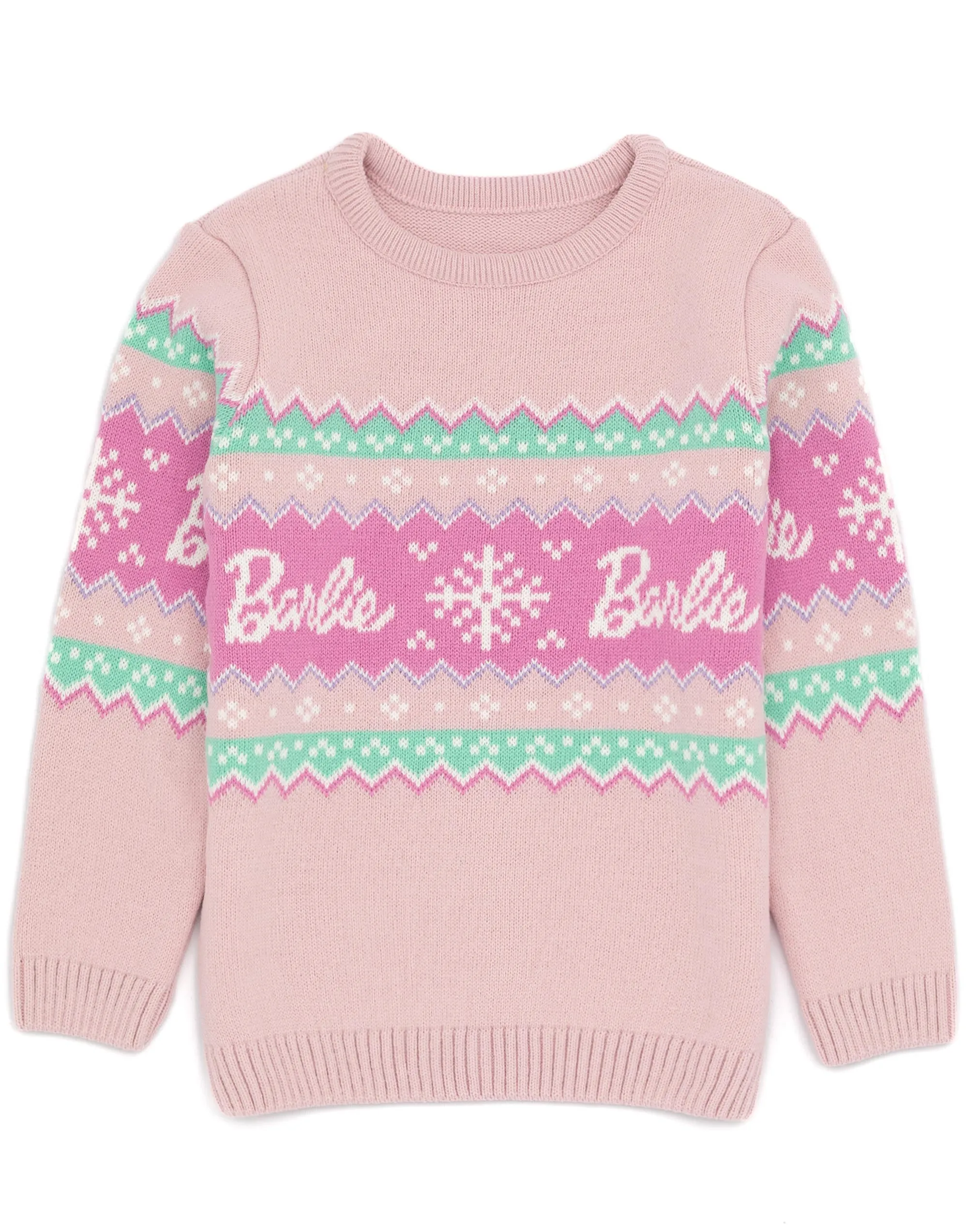 Barbie Girls Fairisle Pattern Jumper