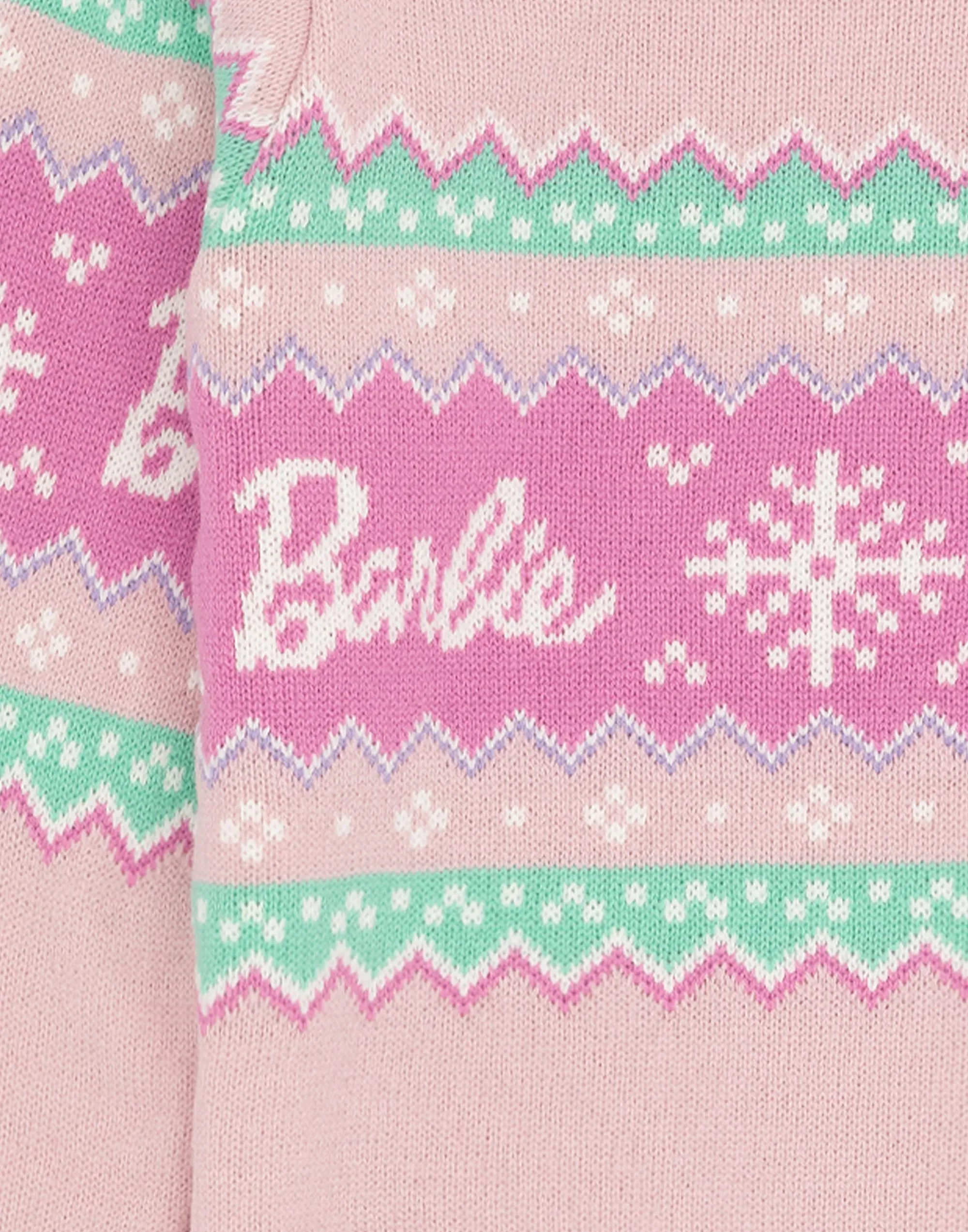 Barbie Girls Fairisle Pattern Jumper