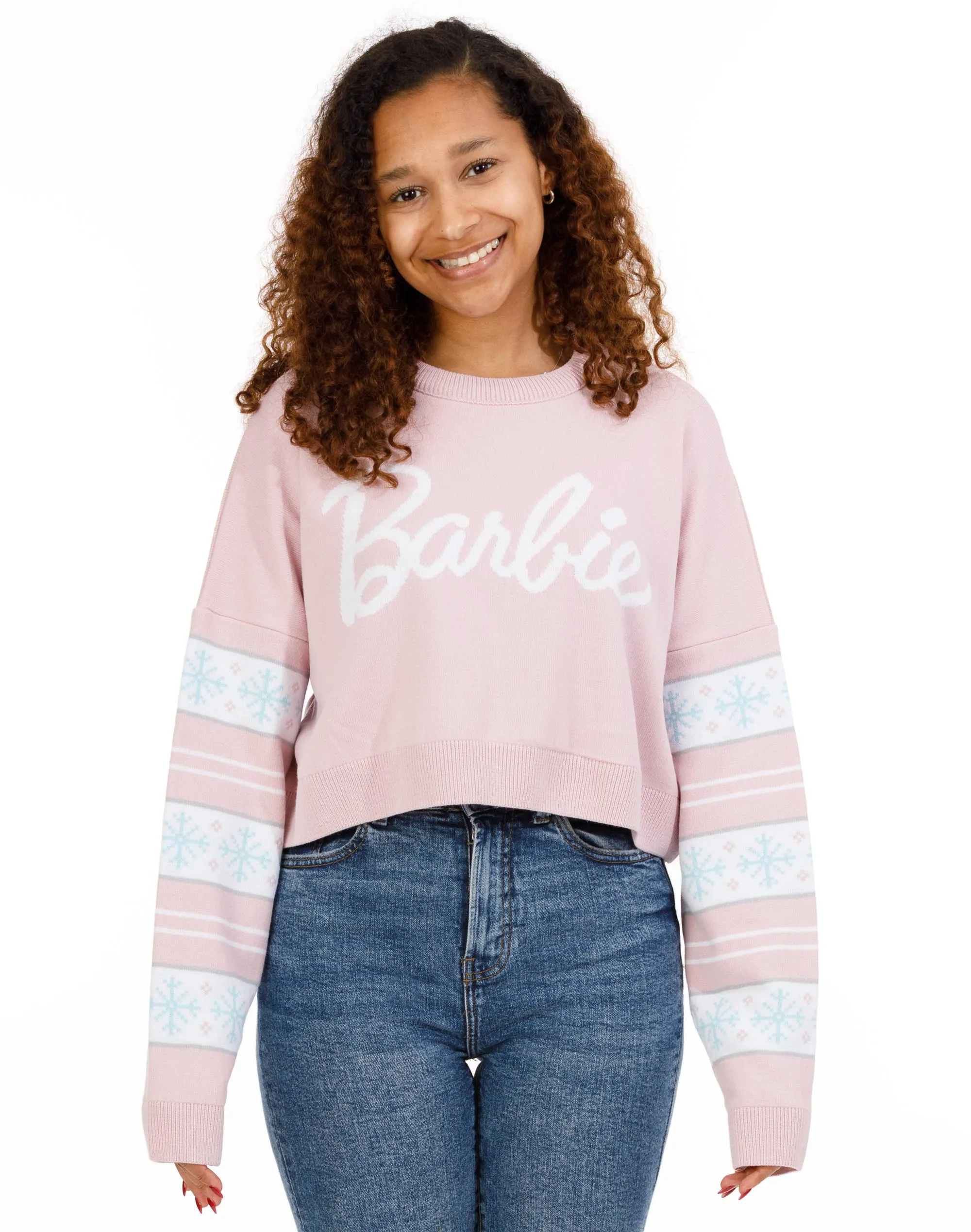 Barbie Logo Women's Cropped Jumper