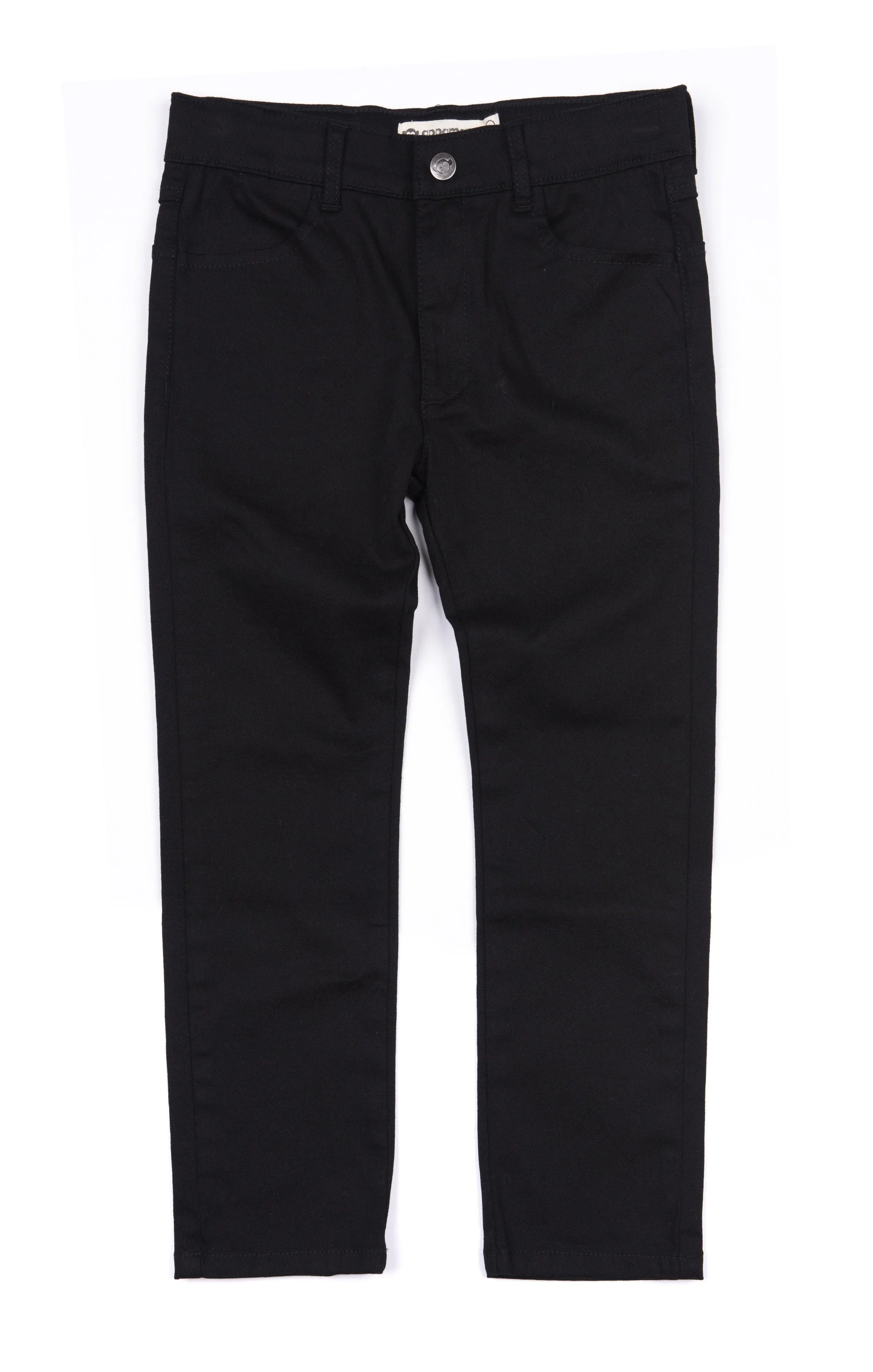 Boys Bottoms | Black Skinny Twill Pant | Appaman