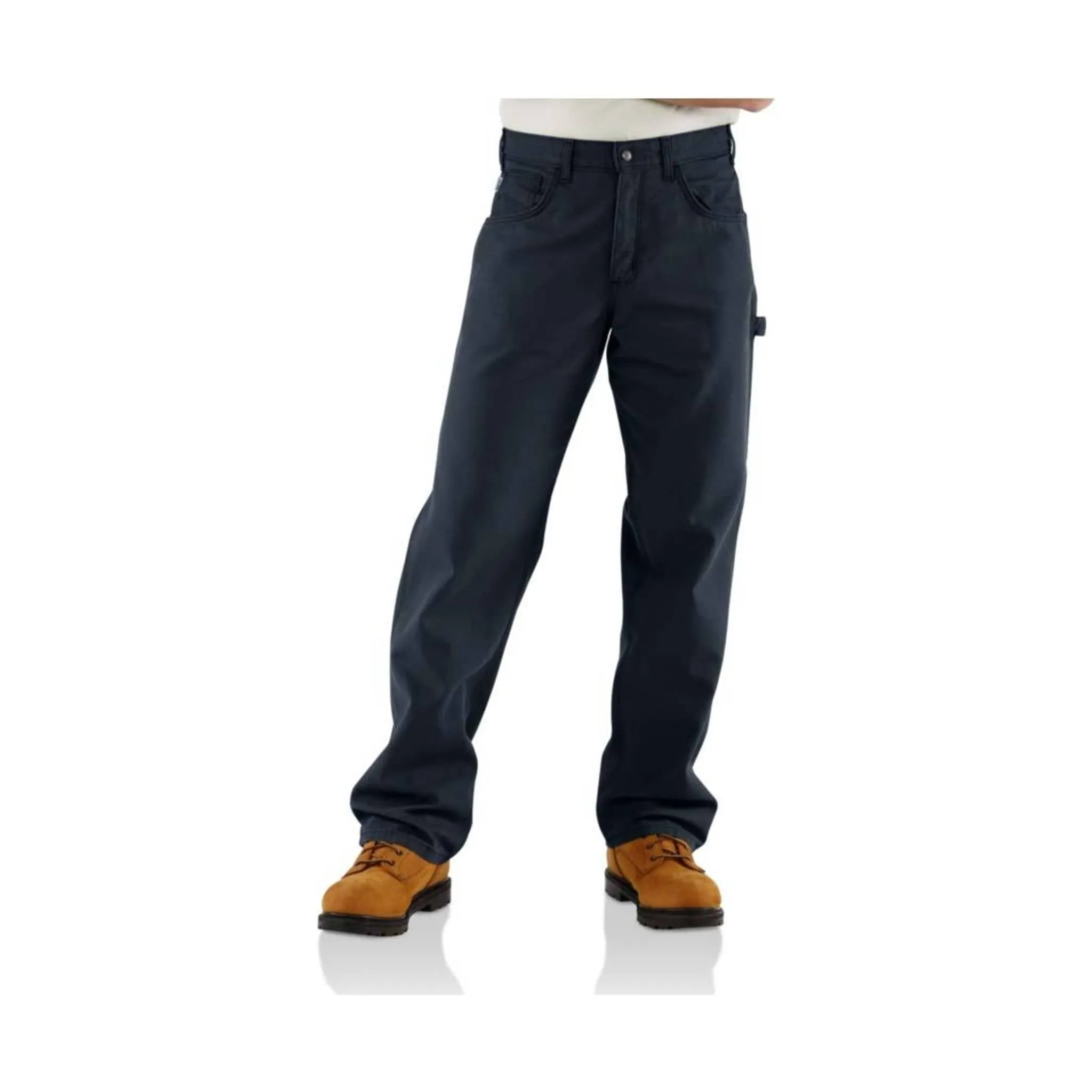 Carhartt Men's Flame-Resistant Loose Fit Midweight Canvas Jean - Dark Navy