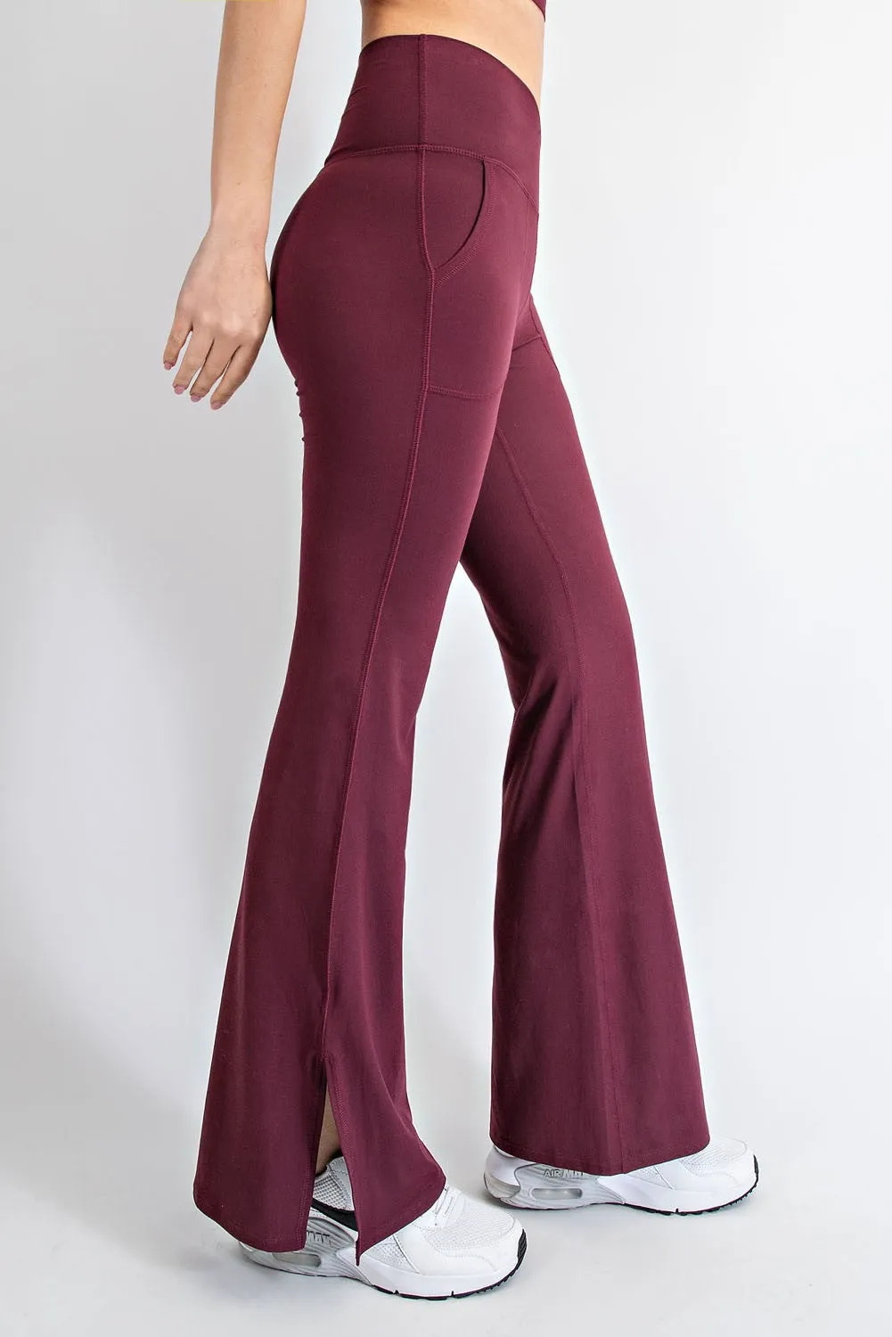 Carrie V Waist Flared Yoga Pants With Pockets *FINAL SALE*