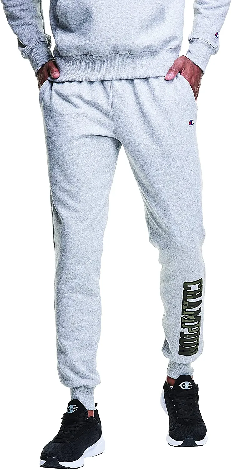 Champion Men's Powerblend Camo Applique Jogger Sweatpant