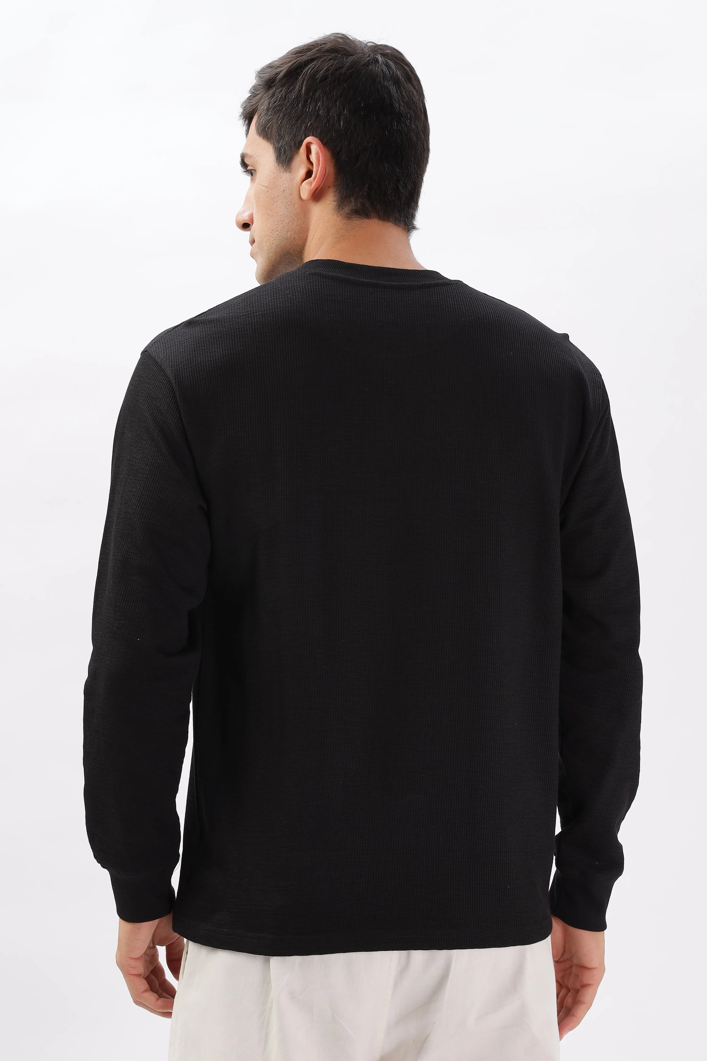 Classic Henley T-Shirt: Black