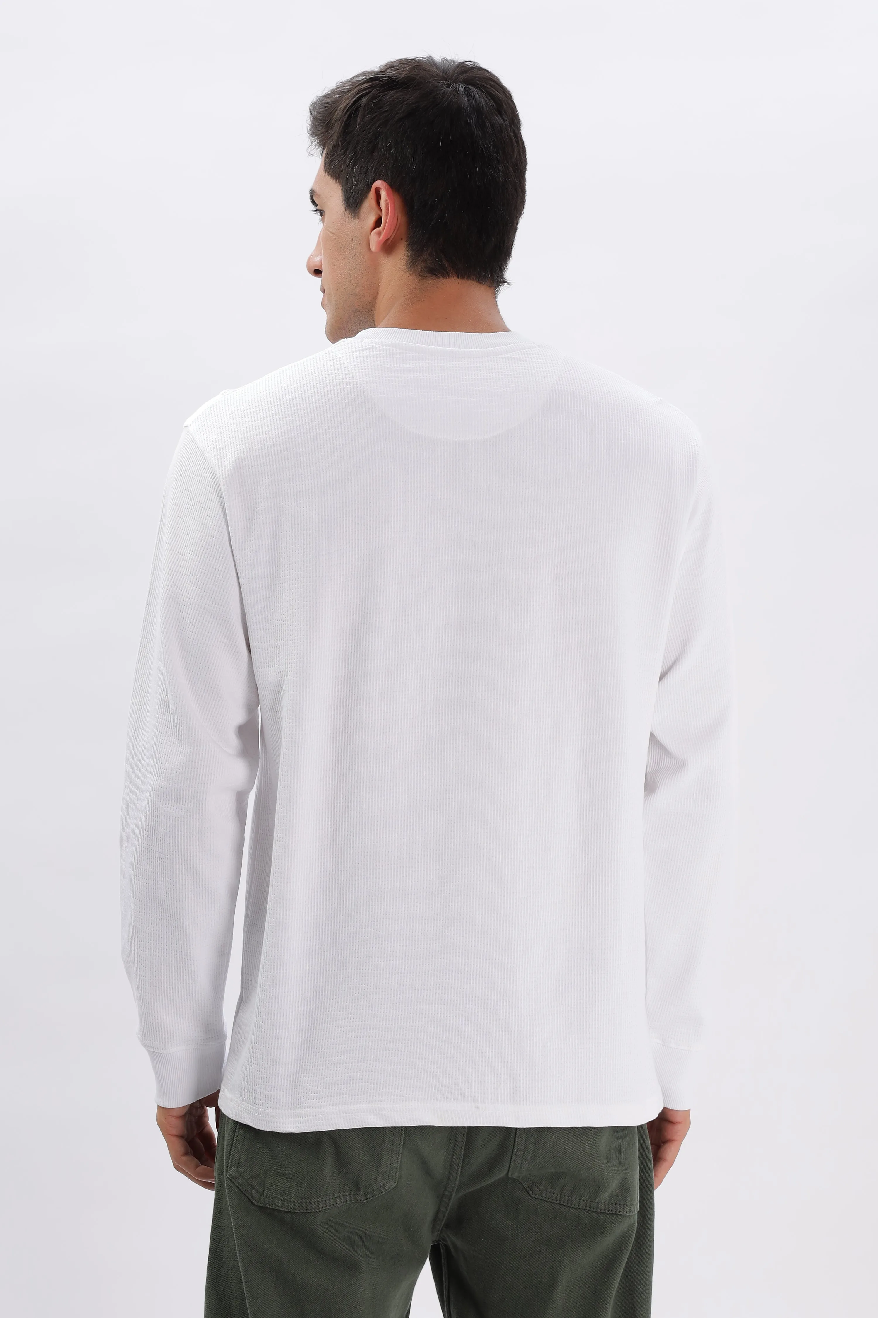 Classic Henley T-Shirt: White