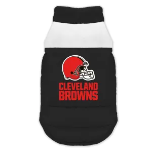 Cleveland Browns Pet Parka Puff Vest