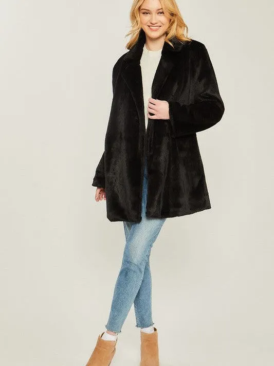 Coat Obsession Soft and Cozy Teddy Collar Coat