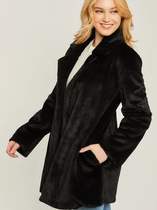 Coat Obsession Soft and Cozy Teddy Collar Coat