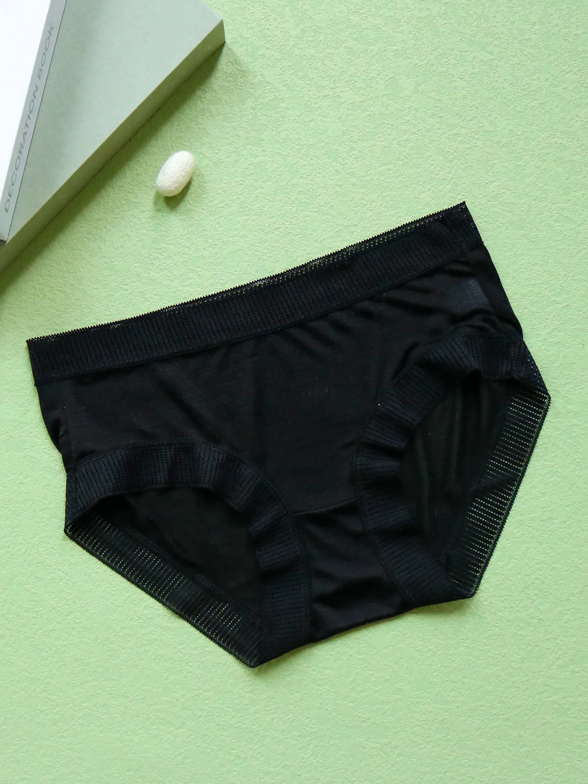 Culotte Tricotée Confortable en Soie de Mûrier (Soutien-Gorge NON Inclus)