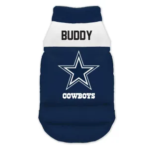 Dallas Cowboys Custom Pet Parka Puff Vest