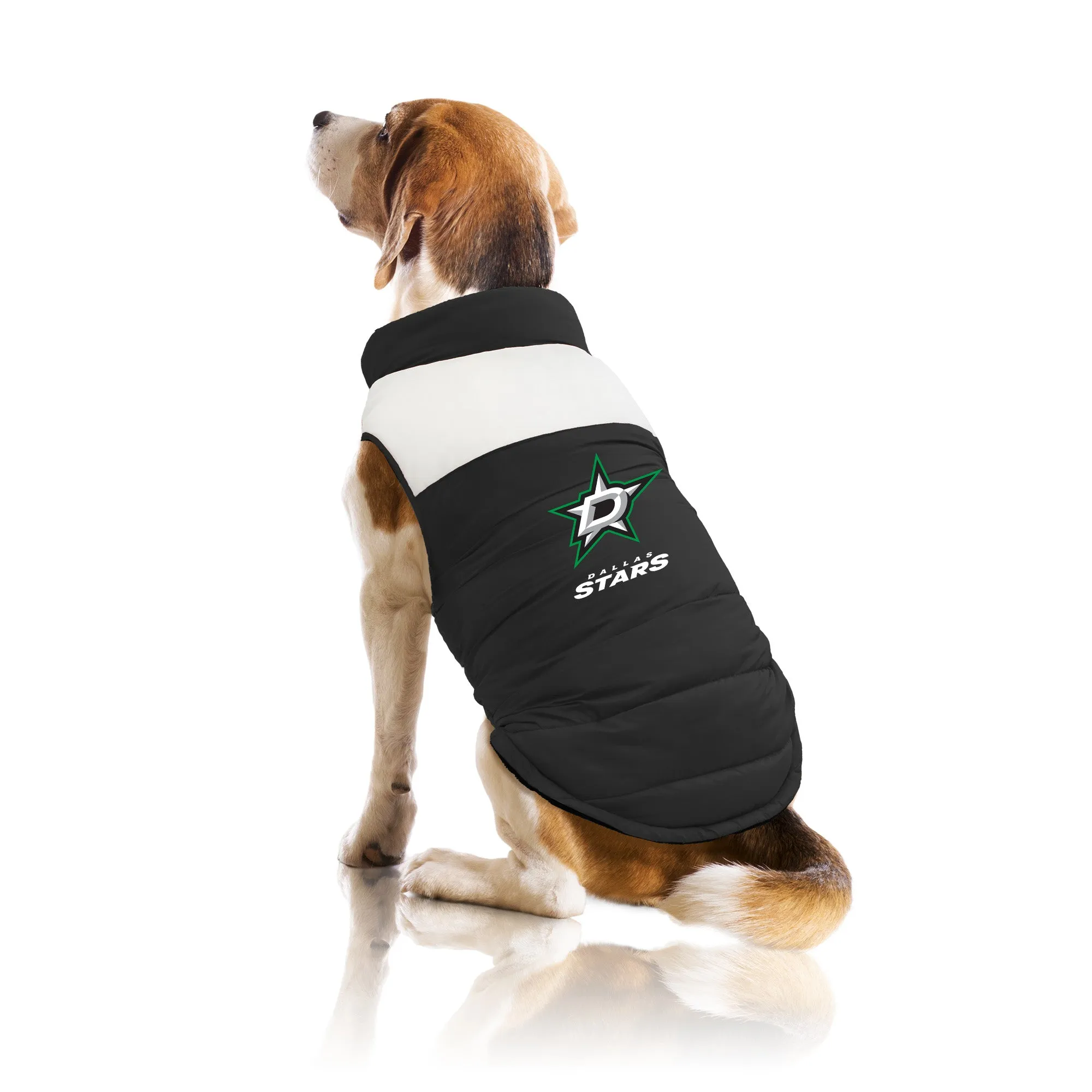 Dallas Stars Pet Parka Puff Vest