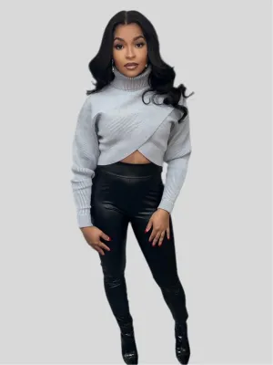 Dani TurtleNeck Crop Sweater