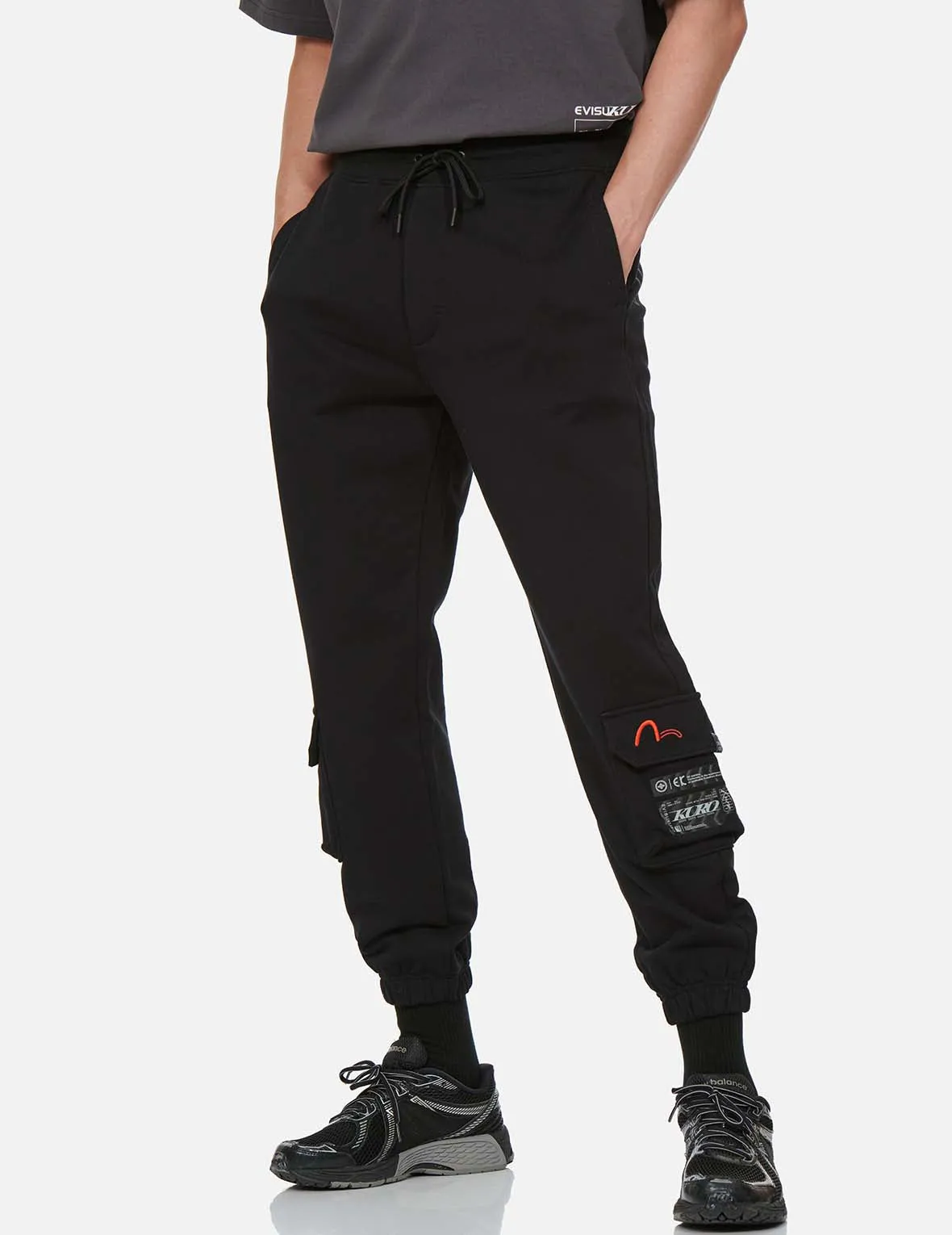 Eclipse Seagull Print Cargo Sweatpants