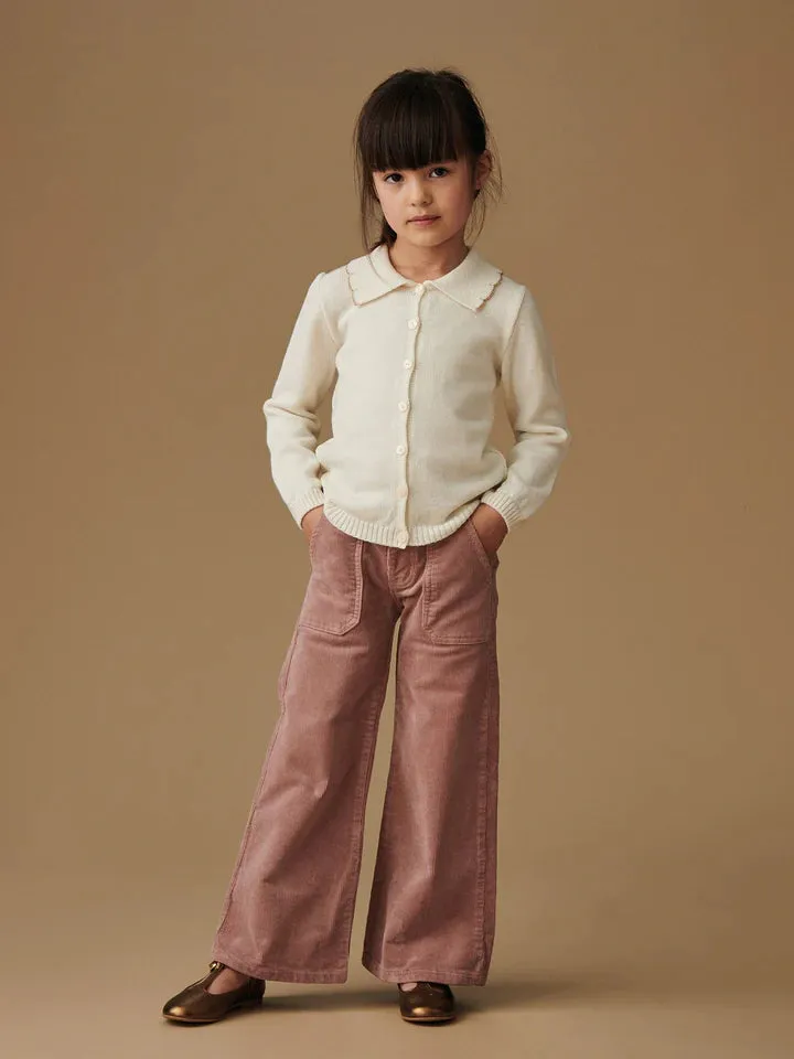 enola wide leg pants dusty pink