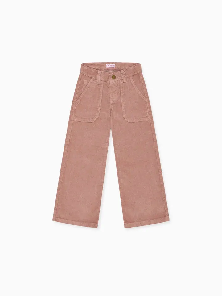 enola wide leg pants dusty pink