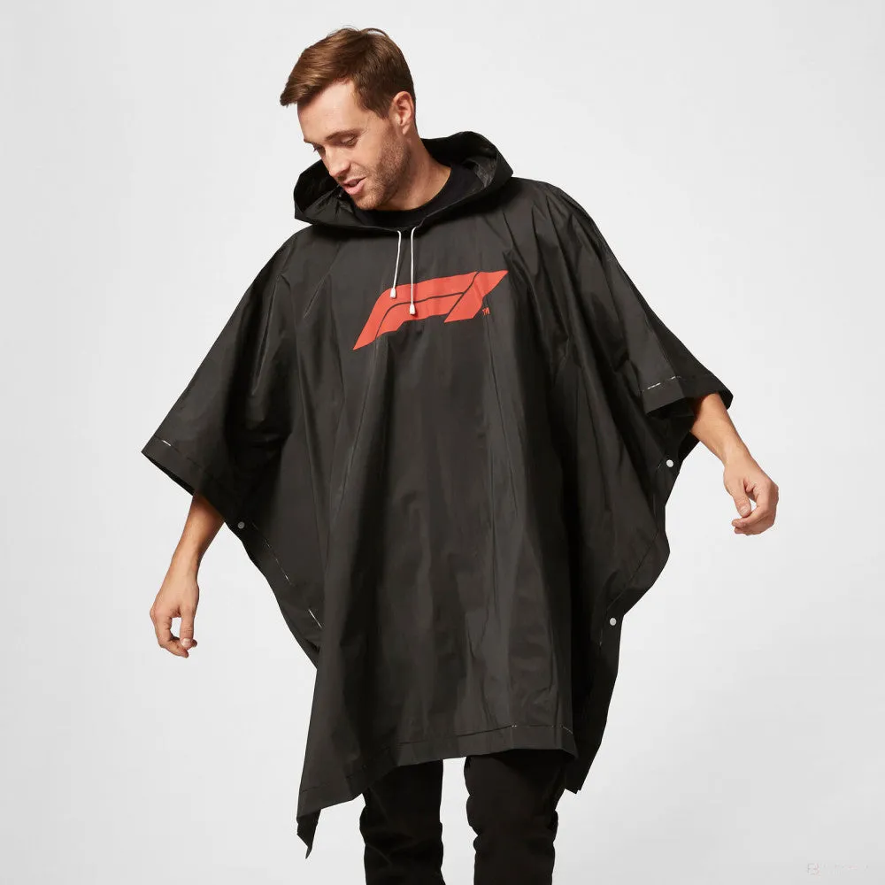 Formula 1 Poncho, Formula 1 Logo Poncho, Black, 2020