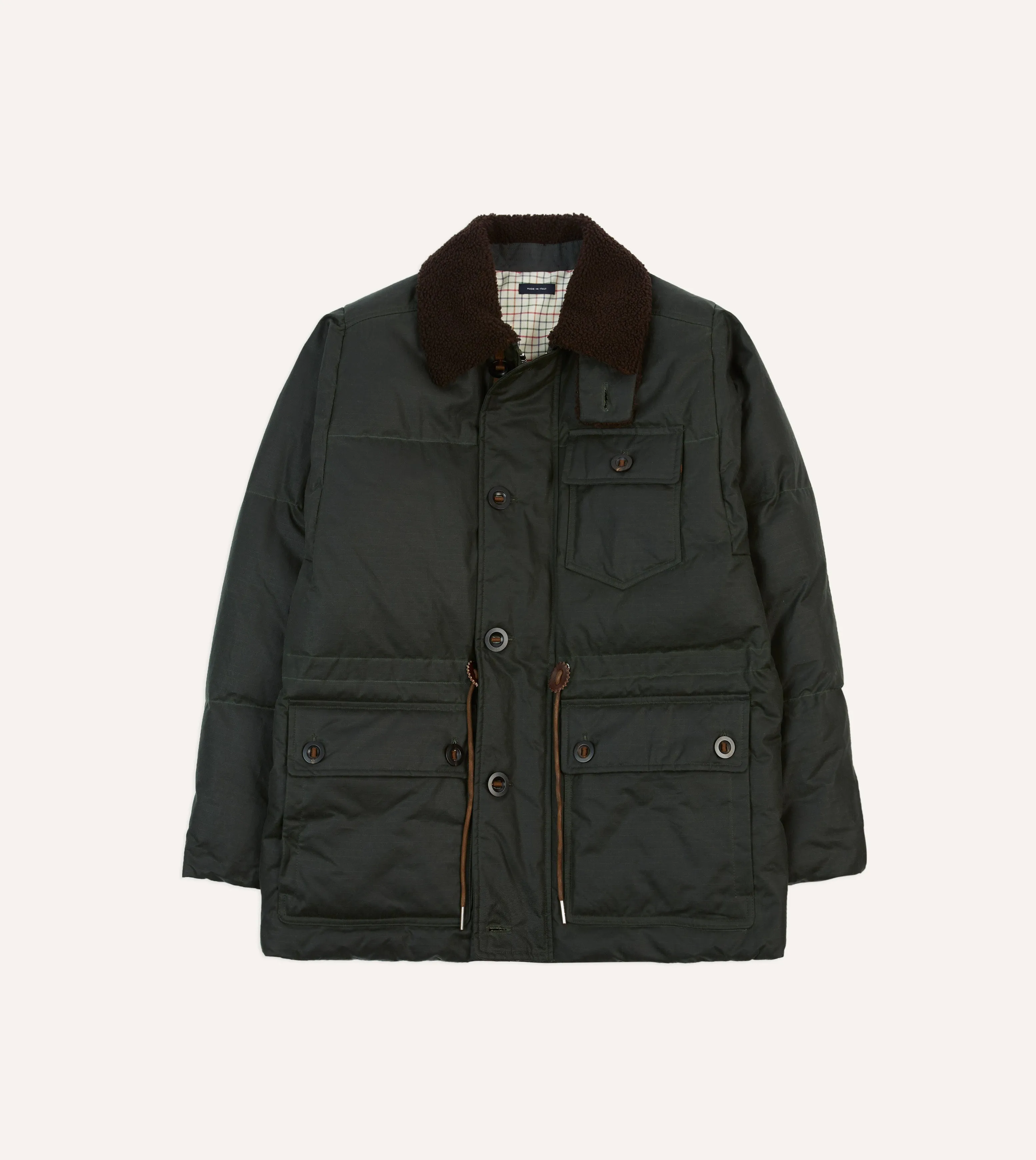 Green Waxed Cotton Expedition Parka