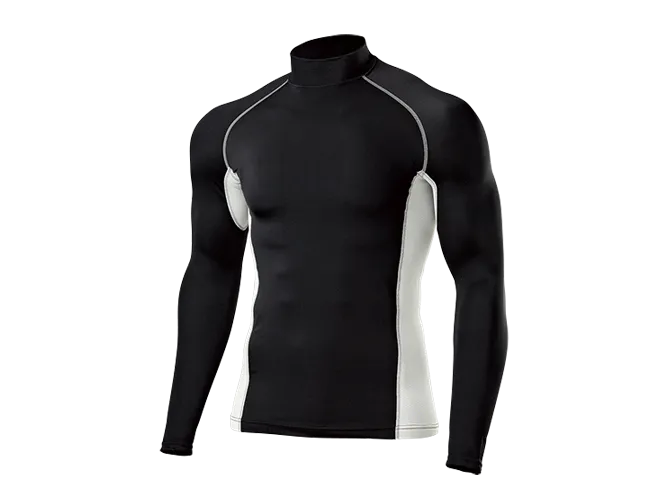 High-Neck Long Sleeve Base Layer Top