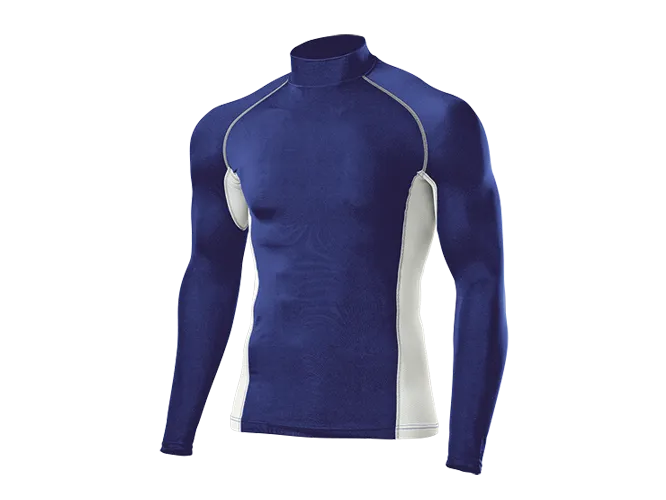 High-Neck Long Sleeve Base Layer Top