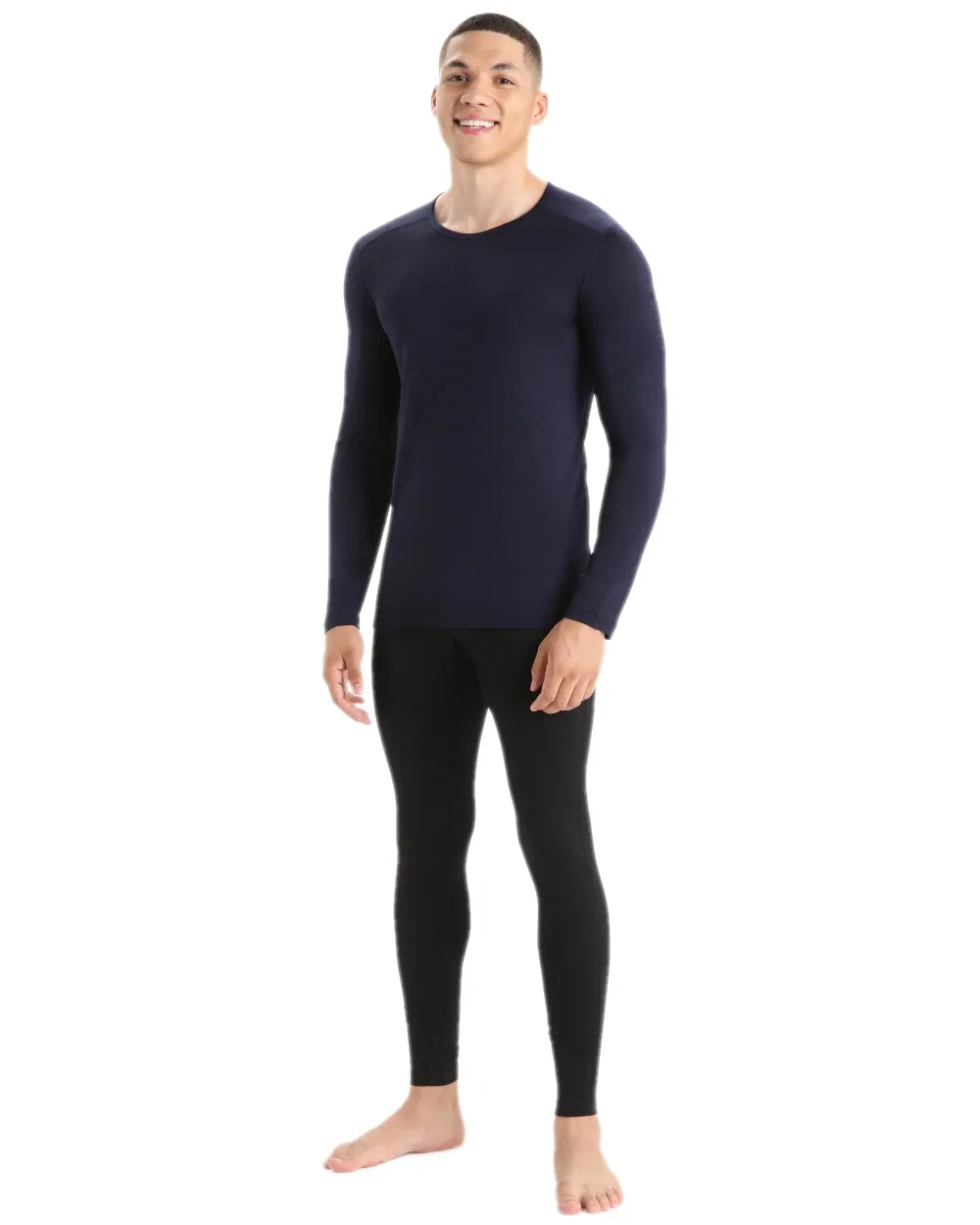 Icebreaker Mens Merino 200 Oasis Crewe Thermal Top