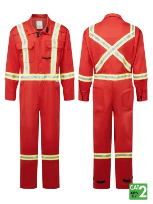 IFR Avenger Red 7 oz Men's FR Coveralls ASR3108