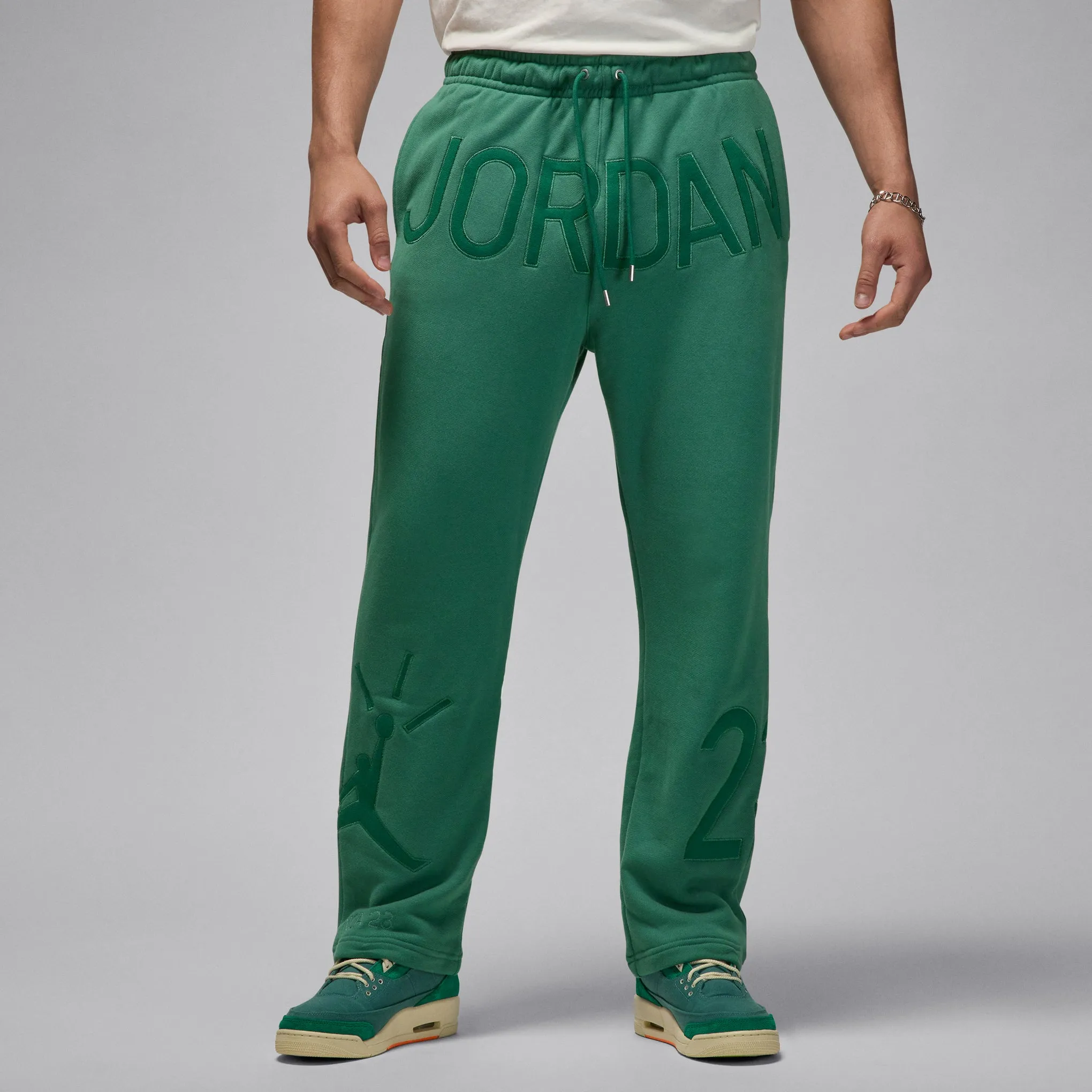 Jordan Brand x Nina Chanel Abney Fleece Sweatpants - Green Stone