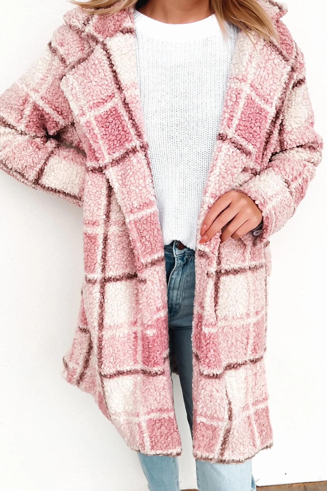 Kennedy Teddy Coat Pink