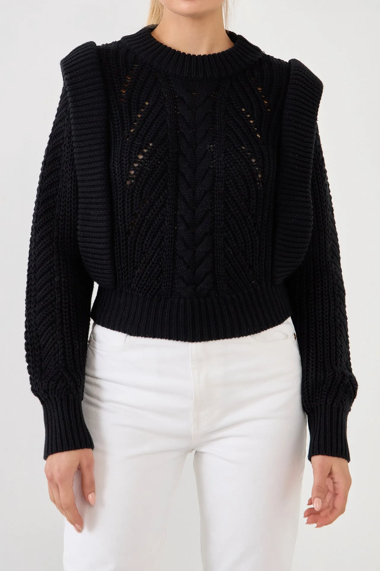 Knitted Sweater in Black