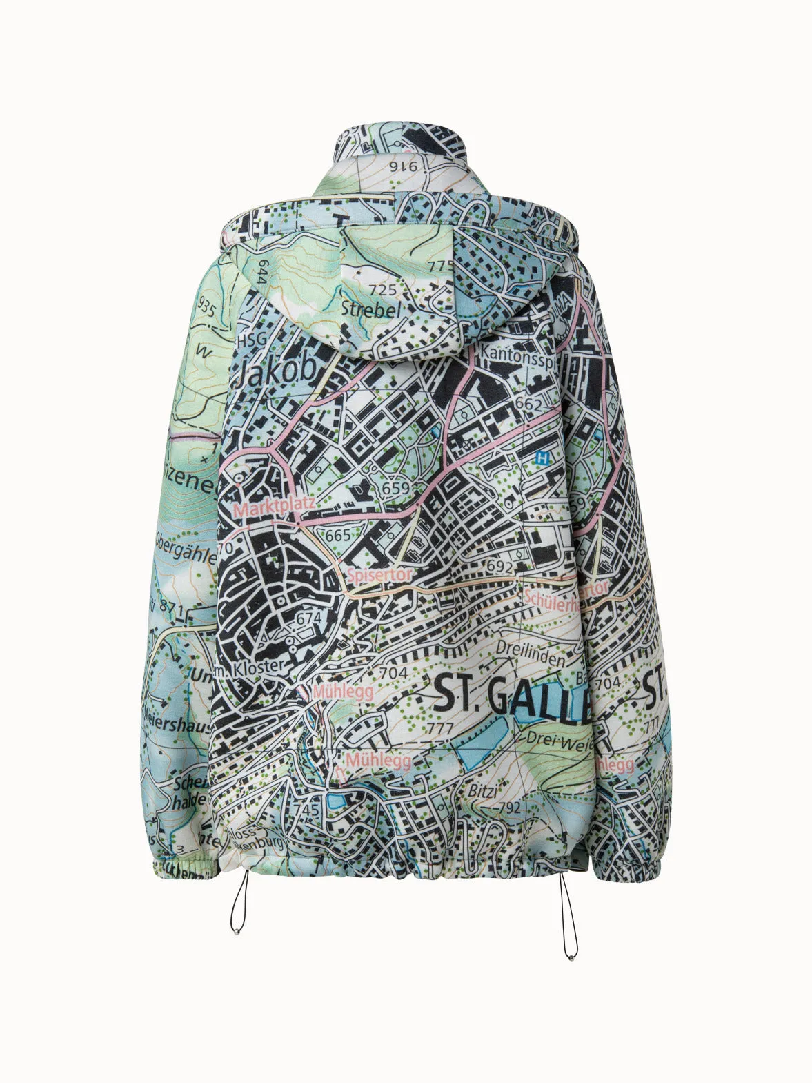 Neoprene Parka St. Gallen Map Print