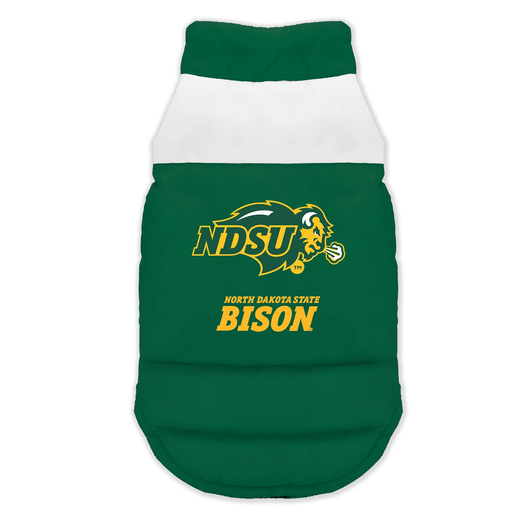 North Dakota State University Pet Parka Puff Vest