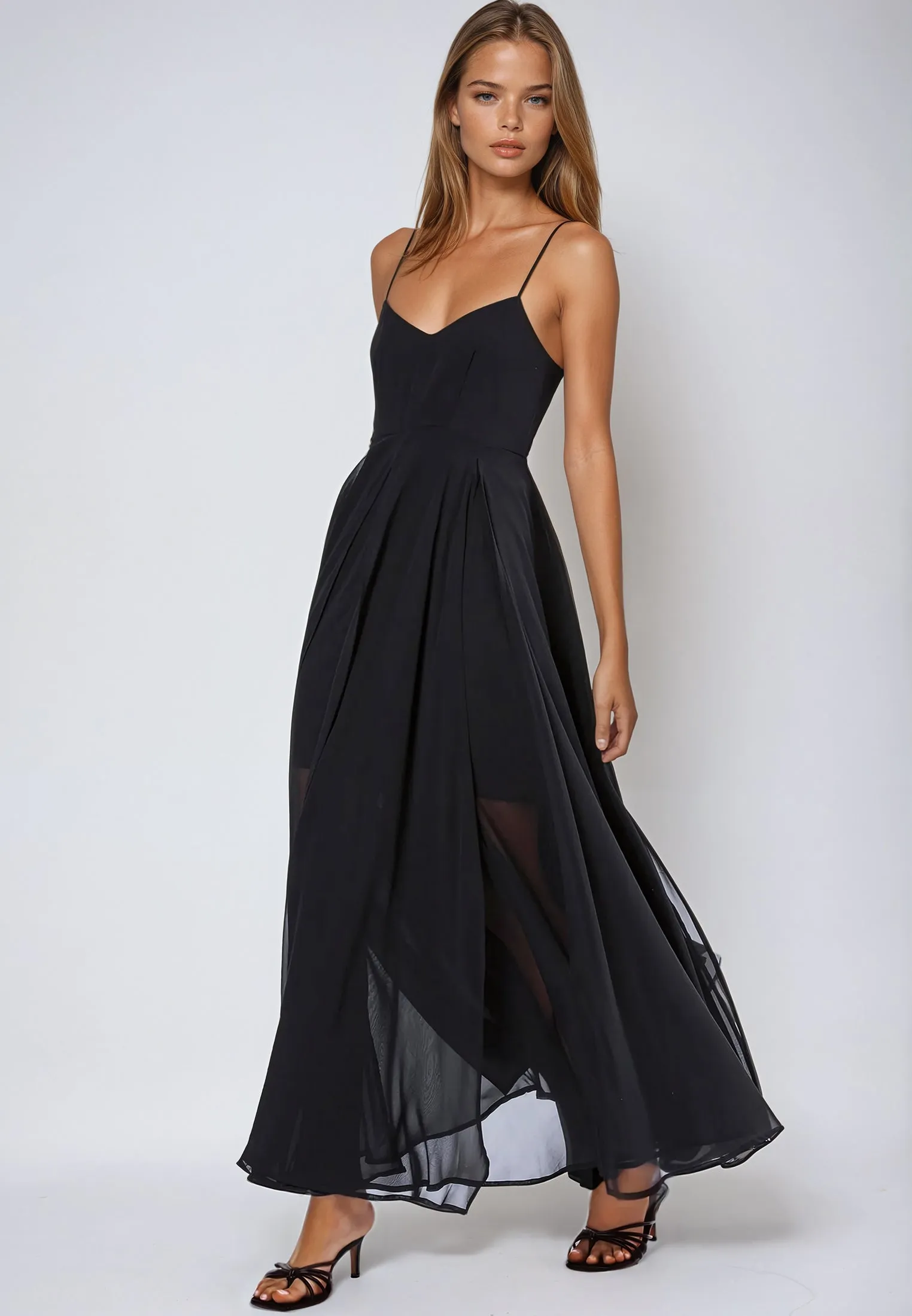 OLSEN MAXI DRESS BLACK