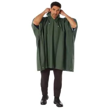 Rubberized Rainwear Poncho