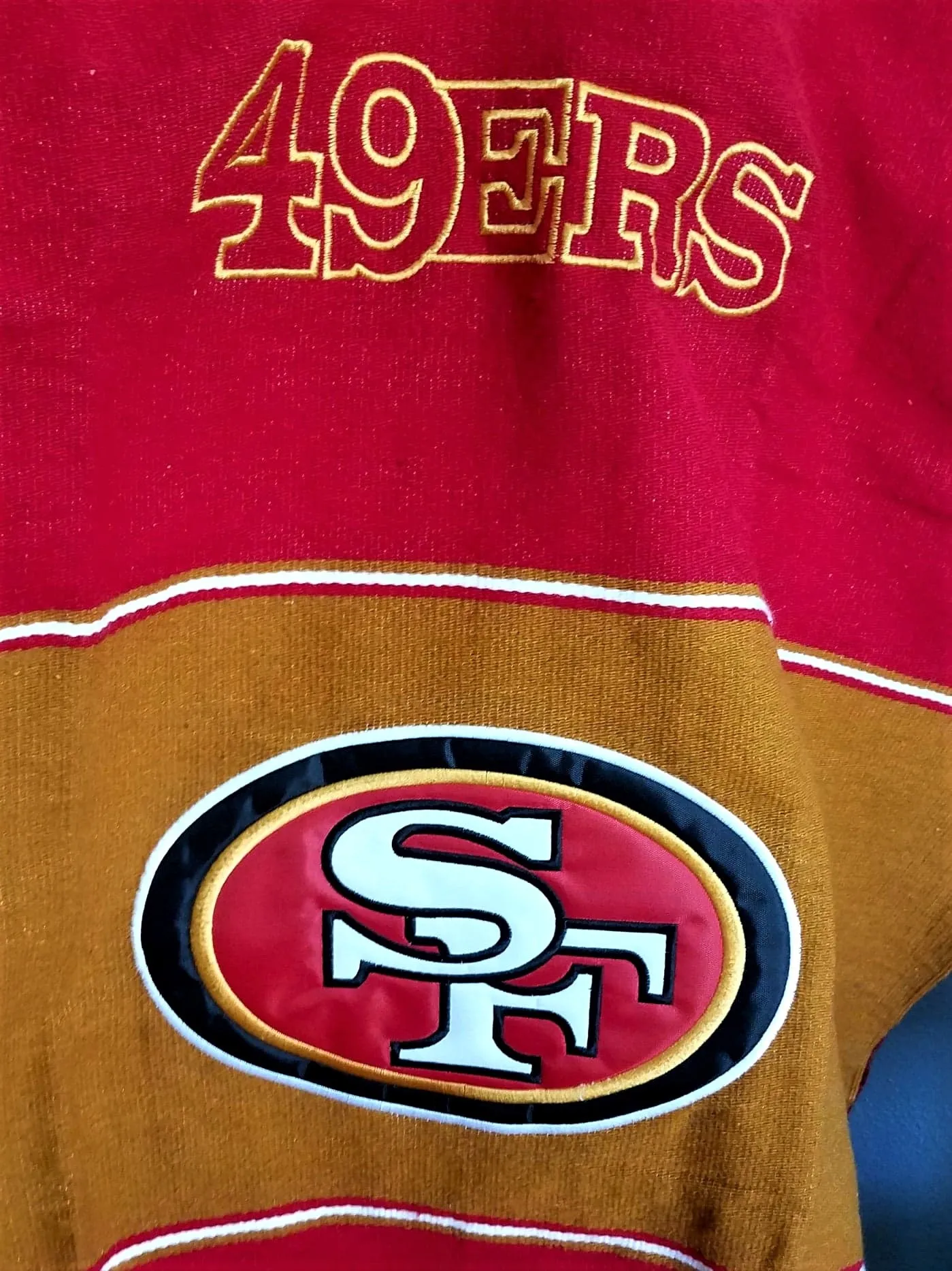 San Francisco 49ers Handmade Serape Poncho.