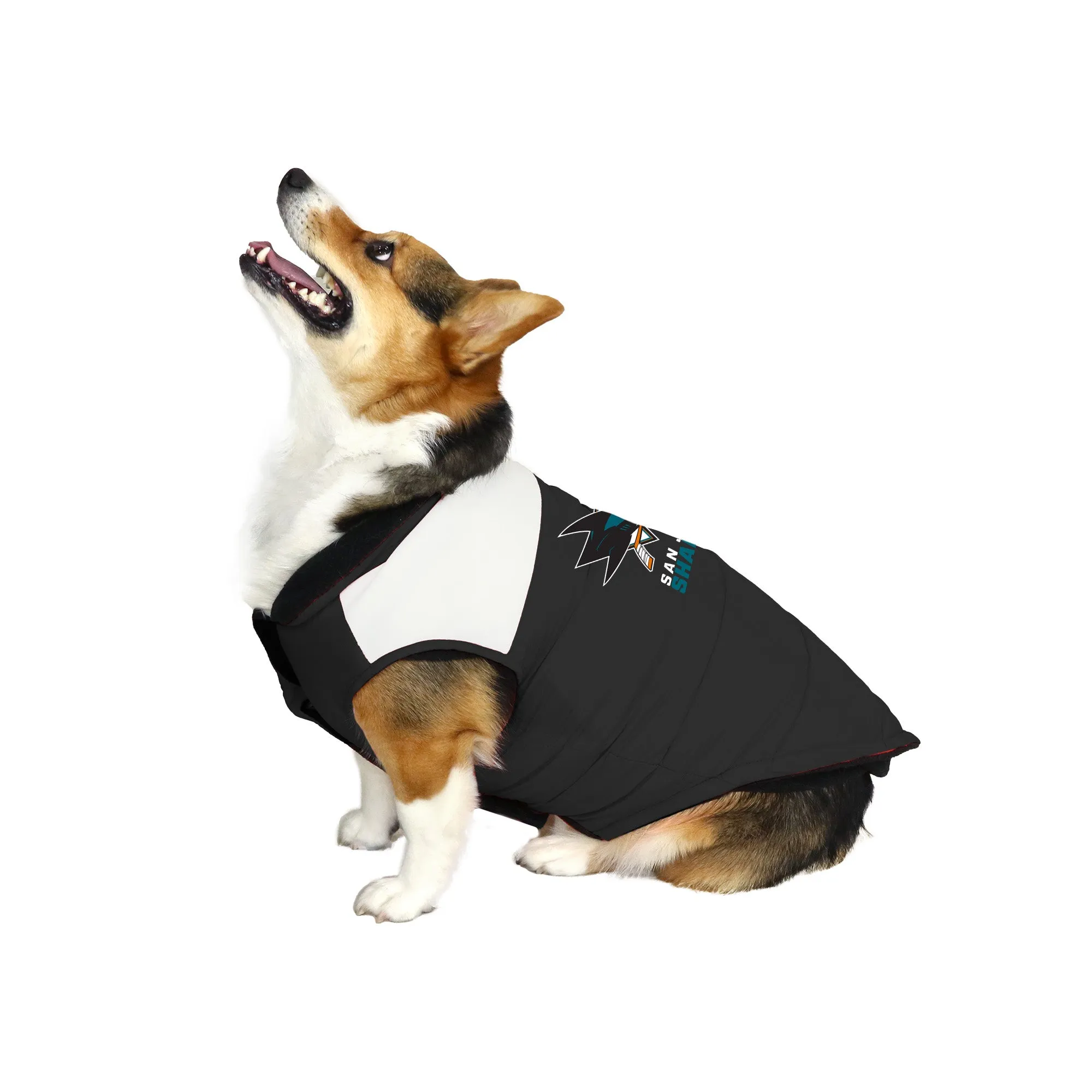 San Jose Sharks Pet Parka Puff Vest