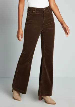 So Seventies Savvy Corduroy Flare Pants