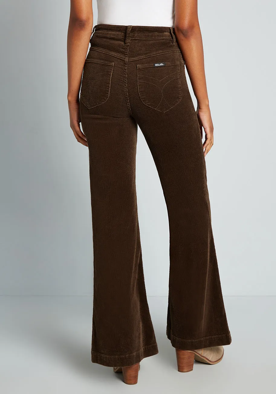 So Seventies Savvy Corduroy Flare Pants