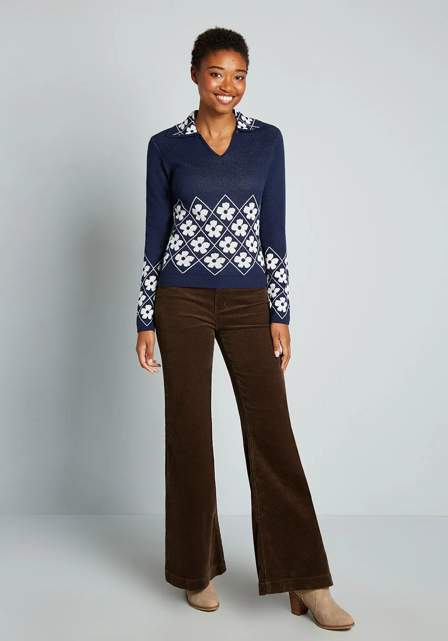 So Seventies Savvy Corduroy Flare Pants