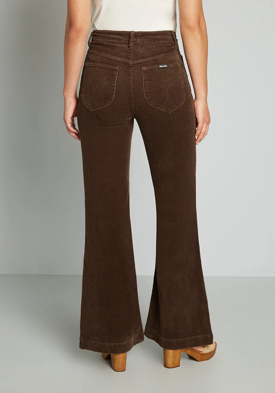 So Seventies Savvy Corduroy Flare Pants