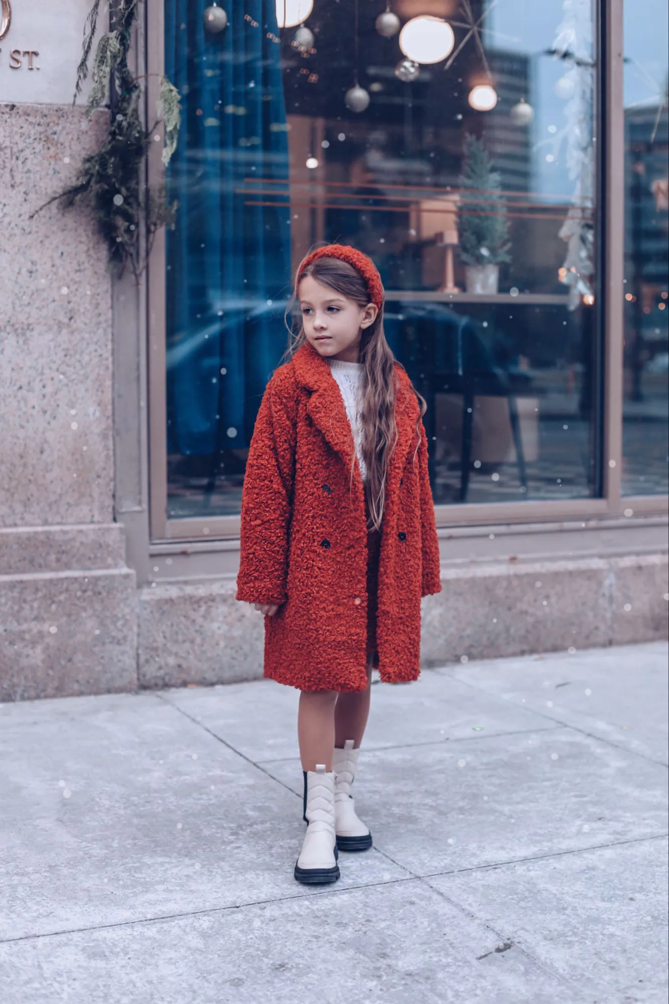 Teddy Coat red