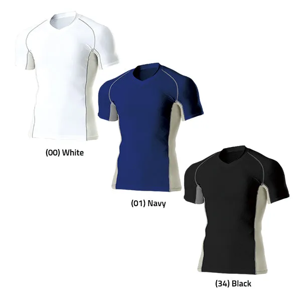 V-Neck Short Sleeve Base Layer Top