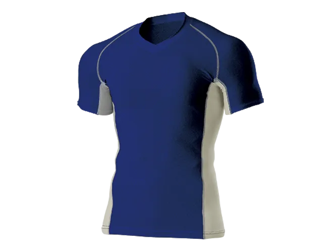 V-Neck Short Sleeve Base Layer Top