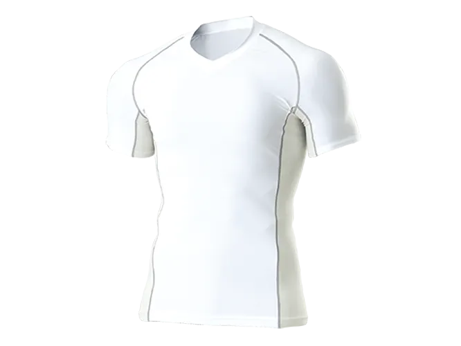 V-Neck Short Sleeve Base Layer Top