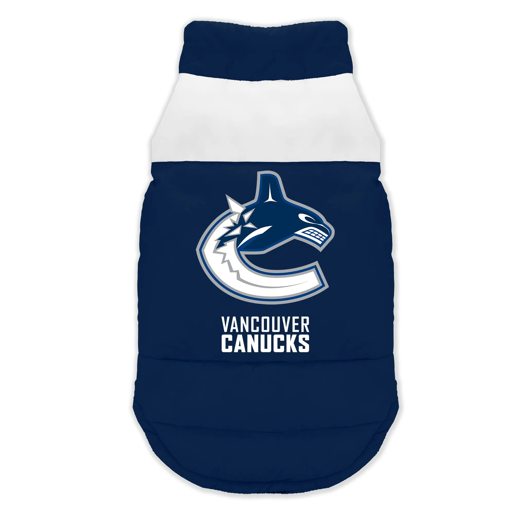 Vancouver Canucks Pet Parka Puff Vest