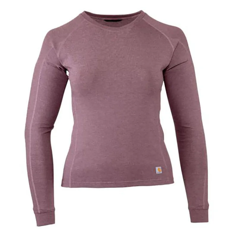 WBL152 - Carhartt Women's FORCE® Heavyweight Heathered Knit Base Layer Crewneck Top