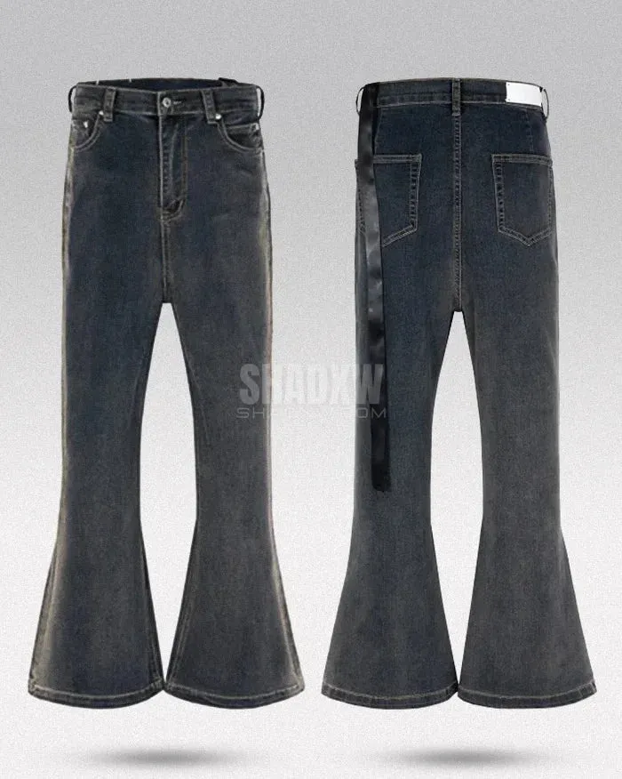 Y2K Mens Elephant Bell Bottom Jeans